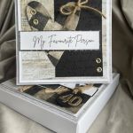 Kartka w pudelku! Urodziny! Kartka męska! Opakowanie na prezent! - 