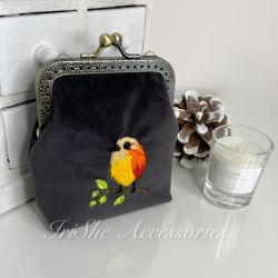 Portmonetka welurowa damska “Praszek”