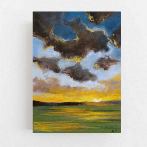 Pejzaż-praca pastelami ..