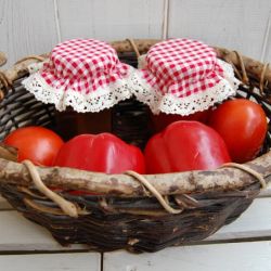 Czerwony kapturek - małe kapturki na słoiki - ZAREZERWOWANE