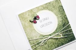 Kartka W DNIU URODZIN z motylem