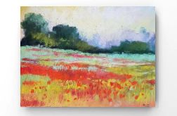 Łąka-praca formatu 18/24 cm.