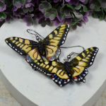 Kolczyki Motyle - pastelowy żółty - żółte motylki - kolczyki