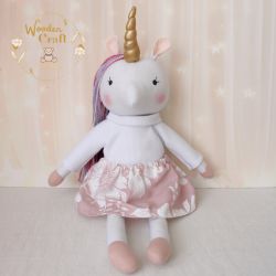 Jednorożec konik Cleo przytulanka GOTOWA