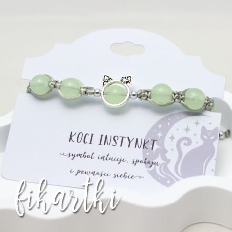 Bransoletka świecąca w ciemności "Koci Instynkt" BKI2602