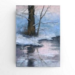 Drzewo-praca pastelami suchymi