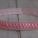 Opaska niemowlęca - Różowy diadem - 