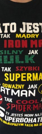 Koszulka dla taty - Superbohaterowie