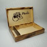 Pudełko prostokątne na zdjęcia i pendrive'a - pudełko w środku