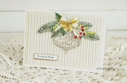 Kartka świąteczna z bombką, 375