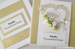 Kartka PAMIĄTKA I KOMUNII ażurowa #3