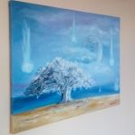 Idąc do Shangri-La, obraz olejny na płótnie - obraz fantasy