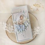 Kartka na chrzest święty "Candy Baby2" GOTOWA - 