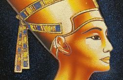 Obraz, 35x50cm, Nefertiti Królowa Egiptu, Płótno Faraońskie, Egipt, 100% oryginalny 08