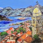 Czarnogora  na płótnie,  40x50x2 cm. - 
