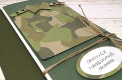 Kartka z okazji promocji oficerskiej-dwie gwiazdki 1