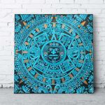 Kalendarz Azteków - przy ścianie