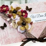 kopertówka z okazji ślubu : maliny i czekolada - 