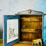 Szafka na klucze z mandalą, orientalna, do przedpokoju, prezent - 