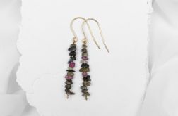 Kolczyki z turmalinami.