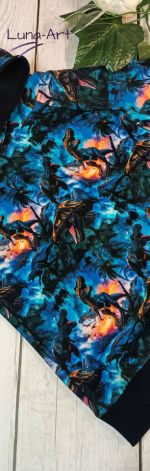 Bluza z kapturem w dinozaury r.110 wyprzedaż