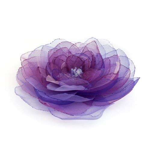Broszka przypinka kwiat 15 cm, fiolet