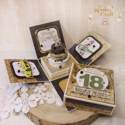 Exploding box urodzinowy 18 "Men's World"