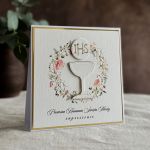 Ręcznie robione zaproszenia komunijne wzór 48A - Ręcznie robione zaproszenia komunijne