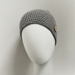 Czapka przejściowa beanie smerf bawełna popiel