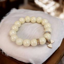 Bransoletka na gumce kokardka