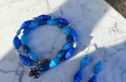 Komplet biżuterii Oceaniczna Harmonia – bransoletka i kolczyki