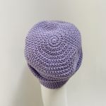 Czapka przejściowa cienka beanie smerf bawełna lawenda - cienka czapka