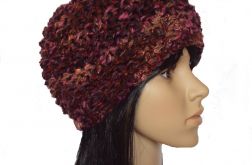 prześliczny komplet w tonacji bordo