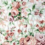 Tkanina bawełna- różowe róże - Tkanina kwiaty