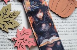 Zakładka do książki: jesienna czarownica Zakładka do książki: jesienna czarownica