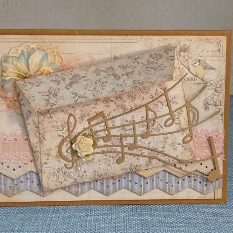 Kartka Pastelowe nutki