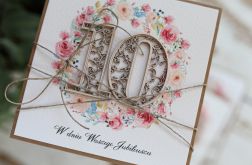 Kartka na 10 rocznicę ślubu z życzeniami 1R