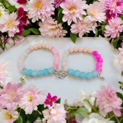 Komplet bransoletek na gumce