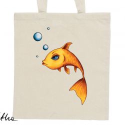 Złota rybka - torba z nadrukiem