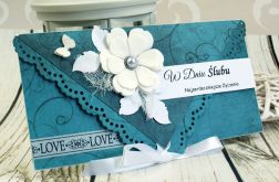 Kopertówka ślubna- blue and white