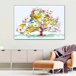 Obraz na płótnie Wiosenne drzewo 120 x 80 - Salon