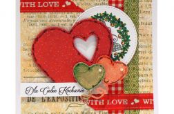 Walentynki Kartka dla kochanej osoby - czerwone serce