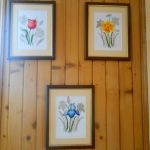 Haftowany obraz z tulipanem - do komplet można nabyć irysy i żonkile
