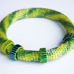 Green snake bransoletka
