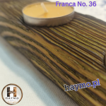 Świecznik drewniany SSB oliwka Franca No. 36 - 
