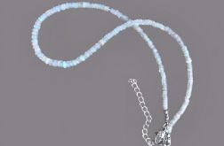 Naszyjnik z białych ognistych Opali