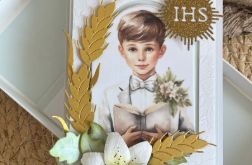 166,kartka na komunię w pudełku dla chłopca