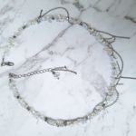Naszyjnik opalit i łańcuszki - Naszyjnik opalit i łańcuszki