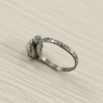 Kwarc różowy i srebro - pierścionek 2716 - srebrny pierścionek