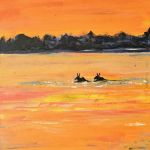 Obraz akrylowy na płótnie,  40x50x2,  pt.Podlaska Przeprawa - 